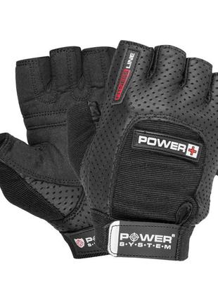 Перчатки для фитнеса и тяжелой атлетики power system ps-2500 power plus black xs