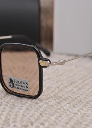 Фирменные солнцезащитные очки havvs polarized hv68054 квадраты маленькие3 фото