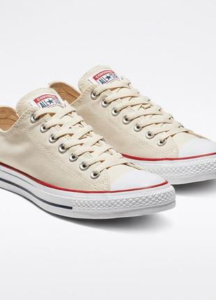 Кеди converse all star ox natural white