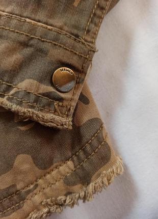 Камуфляжная куртка с затяжками на поясе/милитари6 фото