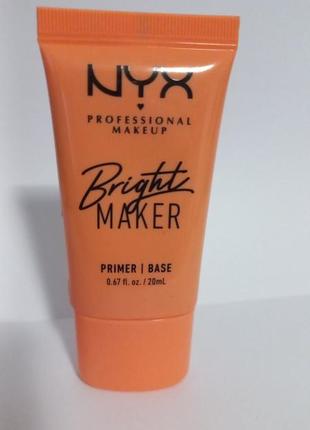 Nyx professional makeup brightening primer. праймер для лица.