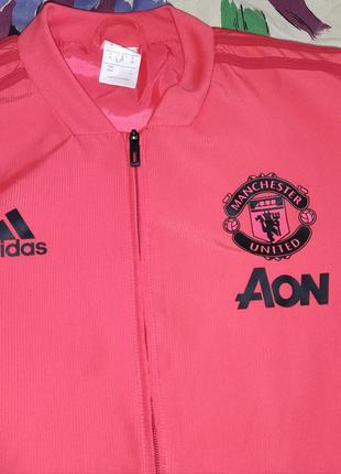 Футбольная кофта adidas  fc manchester united, prematcn cw76294 фото