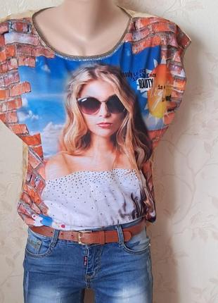 Женская футболка туречна, летняя футболка коттоновая, удлиненная футболка оверсайз, весенняя футболка oversize2 фото