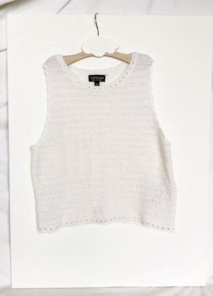 Топ- майка в’язана topshop s, xs