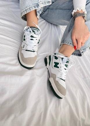 Кроссовки кроссынтересовантбеланс new balance 550 white green8 фото