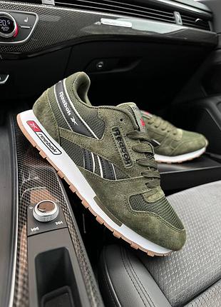 🔥чоловічі кросівки reebok classic new green black©️