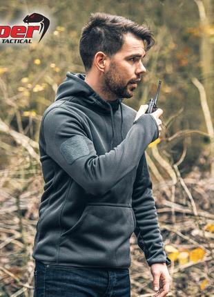 viper tactical fleece hoodie titanium grey s