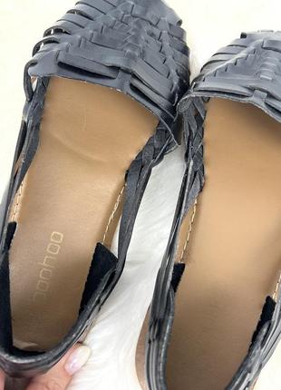 Новые женские черные сандалии балетки босоножки слипоны4 фото