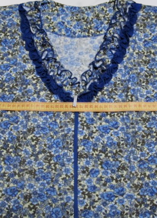Турция халат трикотажный (платье-халат) на молнии р.48/50 б/у4 фото