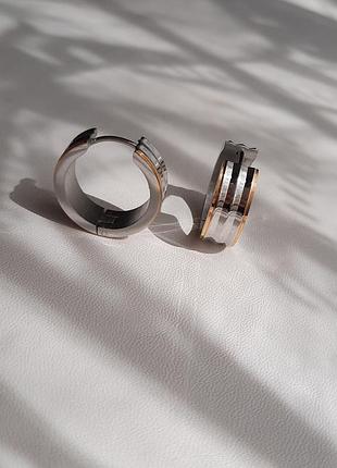 💥 сережки медична сталь хірургічна сталь кільця