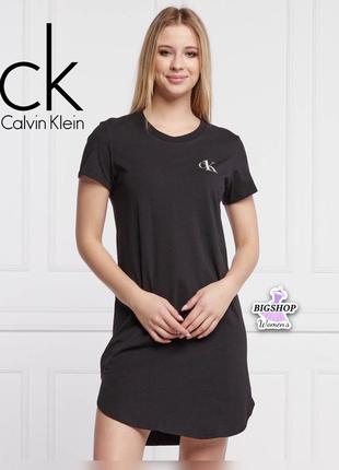 Рубашка из хлопка пижама calvin klein оригинал новая ночнушка ночной платья1 фото