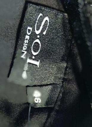Весенние черные зауженные брюки, 44 европ3 фото
