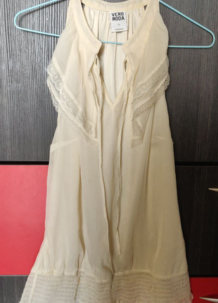 Жіноча блуза-майка з рюшами від vero moda