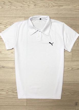 Летняя мужская футболка с коротким рукавом поло puma