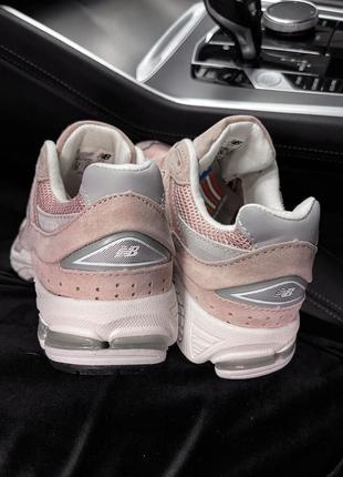 Прекрасные женские кроссовки new balance 2002r pink пудровые розовые8 фото