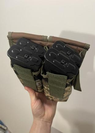 Подсумок двойной на 4 магазина ак