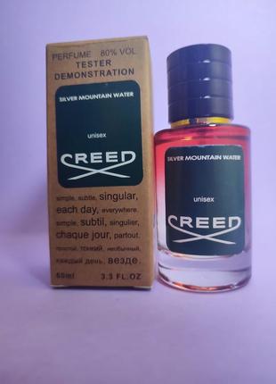 Парфюм стойкий,парфюмированная вода creed silver mountain water tester lux, унисекс,60 мл