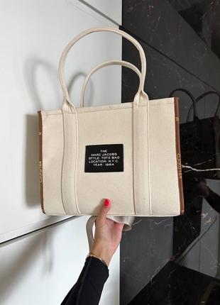 Сумка шопер marc jacobs tote bag textile 6