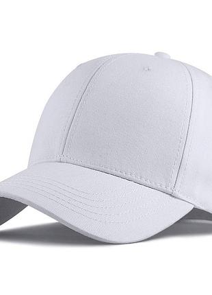 Біла кепка highway котонова закрита на обєм 54-59 см