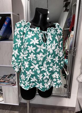 Стильная блуза цветочный принт