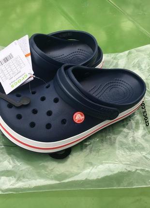 Crocs crocband navy/red1 фото