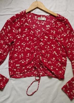 Топ с утяжкой спереди