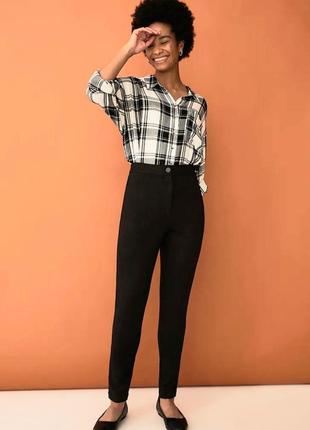 Черные брюки из плотного трикотажа