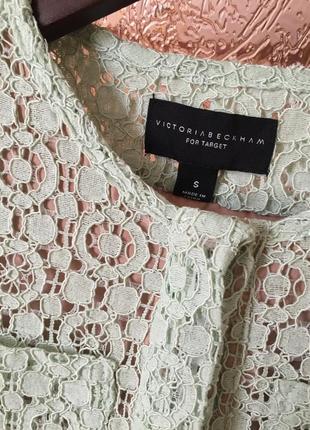 Кружевная дизайнерская блузка victoria beckham6 фото