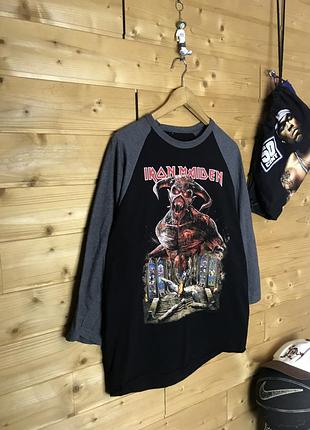 Iron maiden 2019 tour 3/4 half sleeve футболка