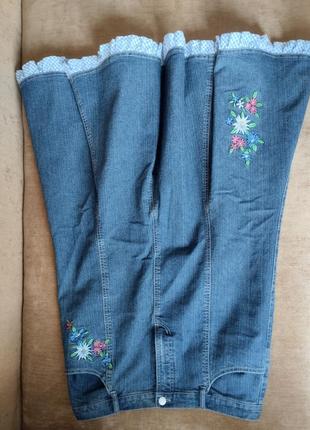 Юбка джинсовая деним в пол длиная р 46 485 фото
