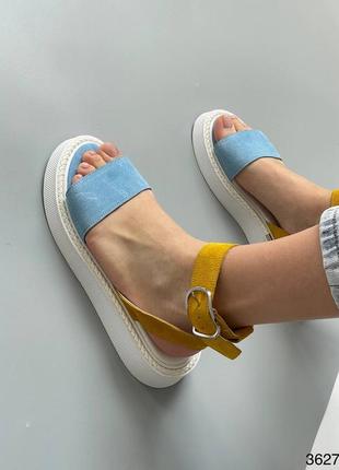 Босоножки женские замшевые сандали2 фото