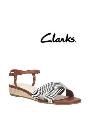 Кожаные босоножки clarks р.37-38