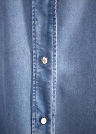 Рубашка голубая , джинс, лиоцел3 фото