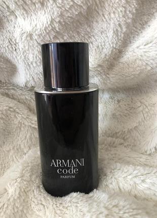 Giorgio armani code parfum 75ml тестер