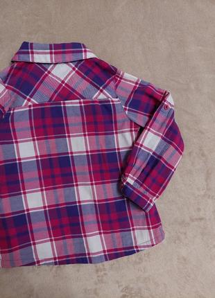 Дитяча рубашка в клітинку palomino сорочка в клітка в стилі zara h&m bershka6 фото