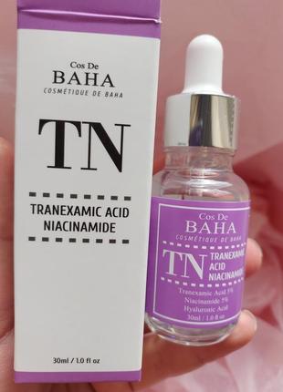 Сыворотка для выравнивания тона с транексамовой кислотой cos de baha tn tranexamic acid niacinamide serum