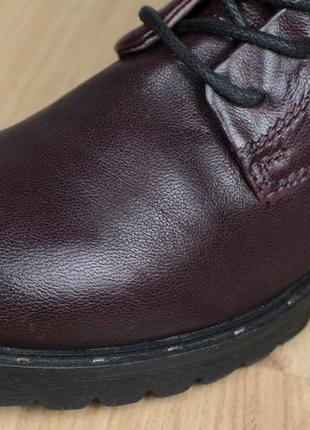 Кожаные ботинки mjus 190201 бордовые италия 36р. 23 см.9 фото