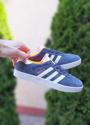 Кроссовки женские adidas gazelle серые / кросівки жіночі адидас адідас сірі кроссы10 фото