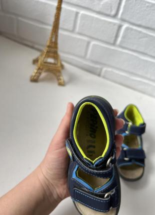 Босоніжки з шкіряною устілкою та укріпленою п’яткою ricosta босоніжки з закритою п’ятою