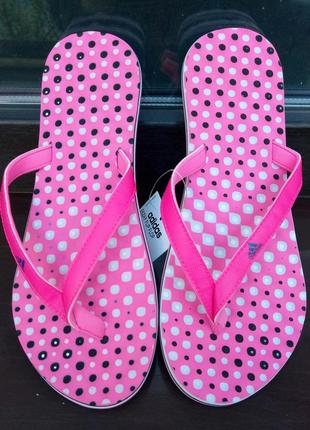 Новые женские шлепанцы вьетнамки пантолеты adidas eezay flip flop1 фото