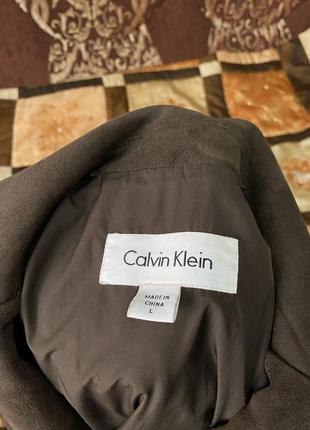 Calvin klein пальто куртка замша оріг без нюансів весна2 фото