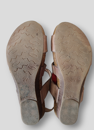 Кожаные босоножки на липучке летняя женская обувь6 фото