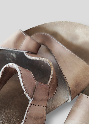 Кожаные босоножки на липучке летняя женская обувь5 фото
