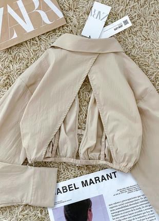 Укорочена сорочка з видкритою спинкою10 фото