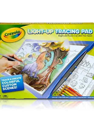 Crayola light up tracing pad blue для рисования и копирования1 фото