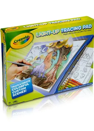 Crayola light up tracing pad blue для рисования и копирования4 фото