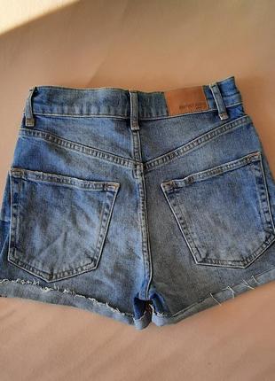 Джинсовые шорты высокая посадка, высокая талия от perfect jeans2 фото