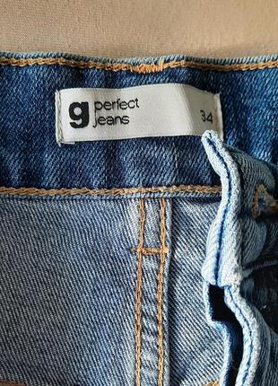 Джинсовые шорты высокая посадка, высокая талия от perfect jeans5 фото