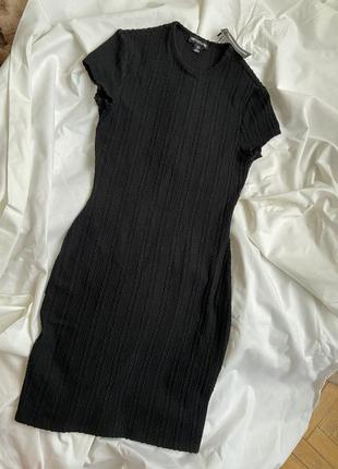 Сукня чорна в рубчик, 36 р s, plt
