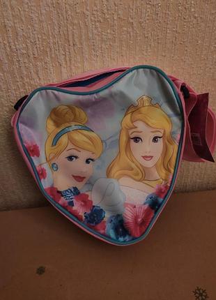 Детская сумка сердце для девочки disney принцессы пеленка